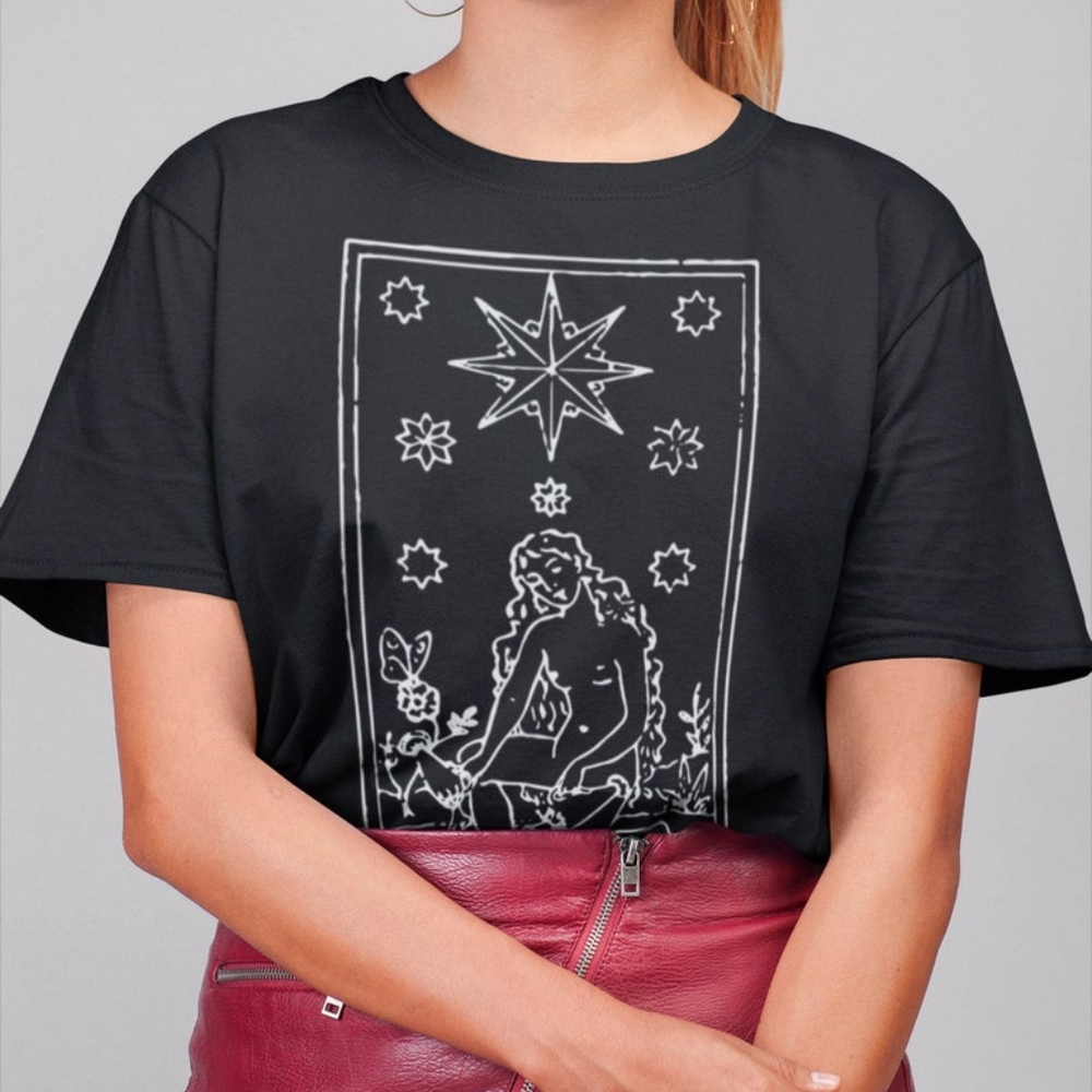 Witchy Tarot Card Unisex T-shirt - The Star Card